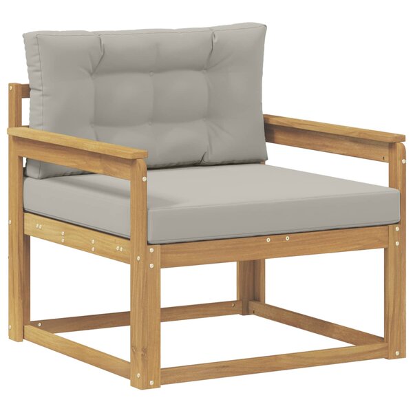 vidaXL Sofa de milieu extérieur Polyester Blanc
