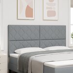 vidaXL Tête de lit gris clair en tissu avec motifs de diamants 180 cm