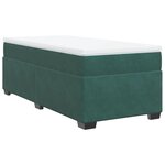 vidaXL Sommier à lattes de lit avec matelas Vert foncé 90x200 cm