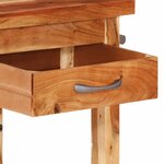 vidaXL Chariot de cuisine 55x55x89 cm bois massif d'acacia