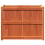 vidaXL Jardinière cire marron 90x50x70 cm bois de pin massif