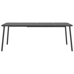 vidaXL Table de jardin anthracite 200x100x71 cm acier