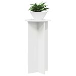 vidaXL Support de Plante 2 pièces Blanc brillant 40 x 40 x 80 cm
