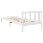 vidaXL Cadre de lit extra long sans matelas 90x220 cm bois massif pin