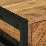 vidaXL Cabinet de chevet Marron 40 x 35 x 50 cm Bois d'acacia massif