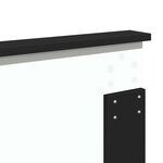 vidaXL Tête de lit Chêne noir 140 cm Bois d'ingénierie