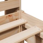 vidaXL Lit bibliothèque sans matelas 75x190 cm bois de pin massif