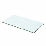 vidaXL Panneaux d'étagère 2 Pièces Verre Transparent 50 x 20 cm