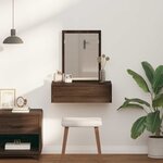 vidaXL Table de Toilette Marron 60 x 40 x 70 cm Bois d'ingénierie