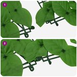 vidaXL Écran de balcon avec feuilles vert 500x150 cm