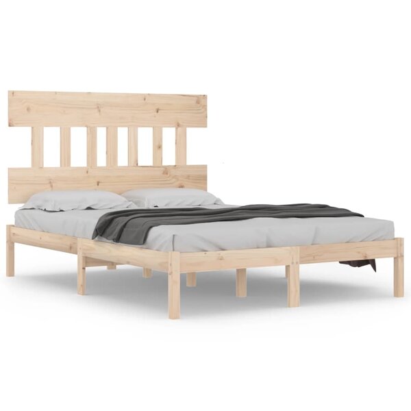 vidaXL Cadre de lit sans matelas 160x200 cm bois massif