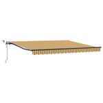 vidaXL Auvent Rétractable Automatique avec Rayures Multicolores LED 400x300 cm