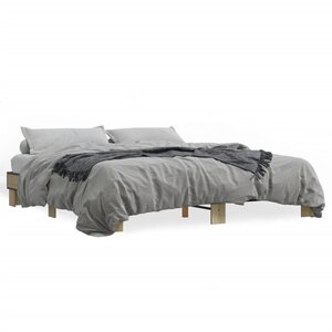 vidaXL Cadre de lit sans matelas chêne sonoma 160x200 cm