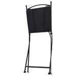 vidaXL Mobilier de bistro 3 Pièces mosaïque Carreaux céramiques Gris