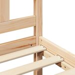 vidaXL Cadre de lit sans matelas 160x200 cm bois massif