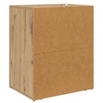 vidaXL Cabinet de chevet avec tiroir chêne artisanal 50 x 36 x 60 cm