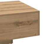 vidaXL Table basse chêne artisanal 85x55x31 cm bois d'ingénierie