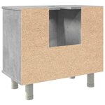 vidaXL Armoire de salle de bain Gris béton 60x32x53 5 cm Aggloméré
