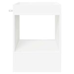 vidaXL Table d'appoint Blanc 40 x 40 x 56 cm Bois d'ingénierie