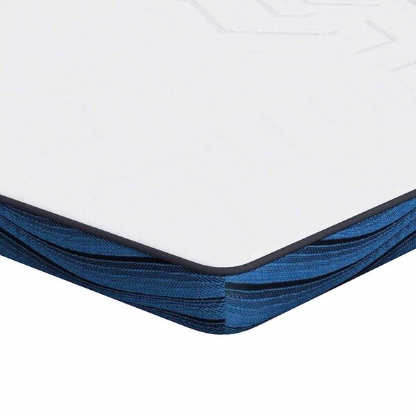 vidaXL Coussins de Matelas Blanc et Bleu 90 x 190 cm