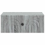 vidaXL Cabinet de chevet mural 2 pièces Sonoma gris 49 x 34 5 x 20 cm