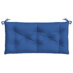 vidaXL Coussin de banc de jardin bleu 100x50x7 cm tissu oxford