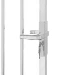 vidaXL Portail de jardin 100x180 cm acier inoxydable