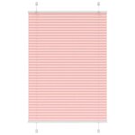 vidaXL Store plissé rose 95x150 cm largeur du tissu 94 4 cm polyester