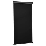 vidaXL Auvent latéral de balcon 125x250 cm noir