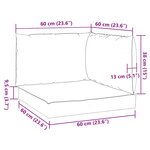 vidaXL Coussins de palette lot de 3 motif de feuilles tissu Oxford