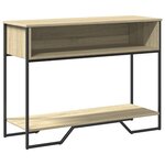 vidaXL Table console chêne sonoma 100x35x74 5 cm bois d'ingénierie