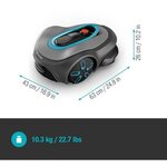 Tondeuse robot Smart Sileno - Surface 800 m² - DuoConnect - Bluetooth - Tonte des bordures