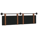 vidaXL Tête de lit suspendue Noir PU antique