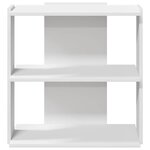 vidaXL Bibliothèque à 3 niveaux blanc 60x30x60 cm bois d'ingénierie