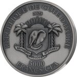 Pièce de monnaie en Argent 5000 Francs g 155.5 (5 oz) Millésime 2024 KING OF THE ARCTIC