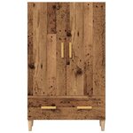 vidaXL Buffet haut vieux bois 70x31x115 cm bois d'ingénierie