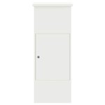 vidaXL Boîte de dépôt de colis Blanc 44.5 x 29 x 110.5 cm Acier