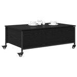 vidaXL Table basse Chêne noir 91 x 55 x 32 cm Bois d'ingénierie