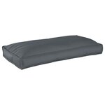 vidaXL Coussin pour assise / dossier de palette avec oreiller Anthracite