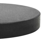 vidaXL Socle de parasol Granite 20 kg Rond Noir