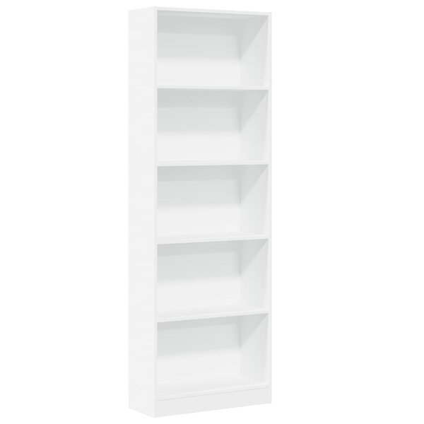 vidaXL Bibliothèque blanc 60x24x176 cm bois d'ingénierie