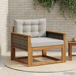 vidaXL Sofa de milieu extérieur Naturel