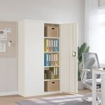 vidaXL Classeur blanc 105x40x180 cm acier