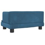 vidaXL Canapé pour enfants bleu 60x40x30 cm velours