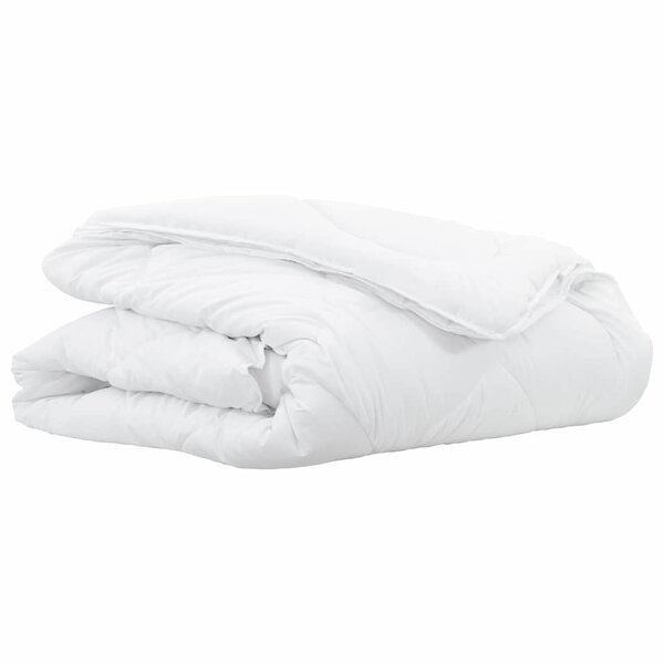 vidaXL Duvet 2-en-1 Blanc 155 x 220 cm Polyester