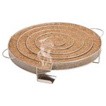 vidaXL Générateur de fumée froide rond 33 5 cm acier inoxydable