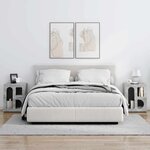 vidaXL Table de chevet 2 Pièces Gris béton 40 x 35 x 50 cm