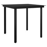 vidaXL Ensemble à manger de jardin et coussins 3 Pièces Beige poly rotin