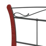 vidaXL Cadre de lit sans matelas noir métal 120x200 cm