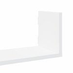 vidaXL Étagères murales 3 Pièces blanc 58x18x18 cm bois d'ingénierie
